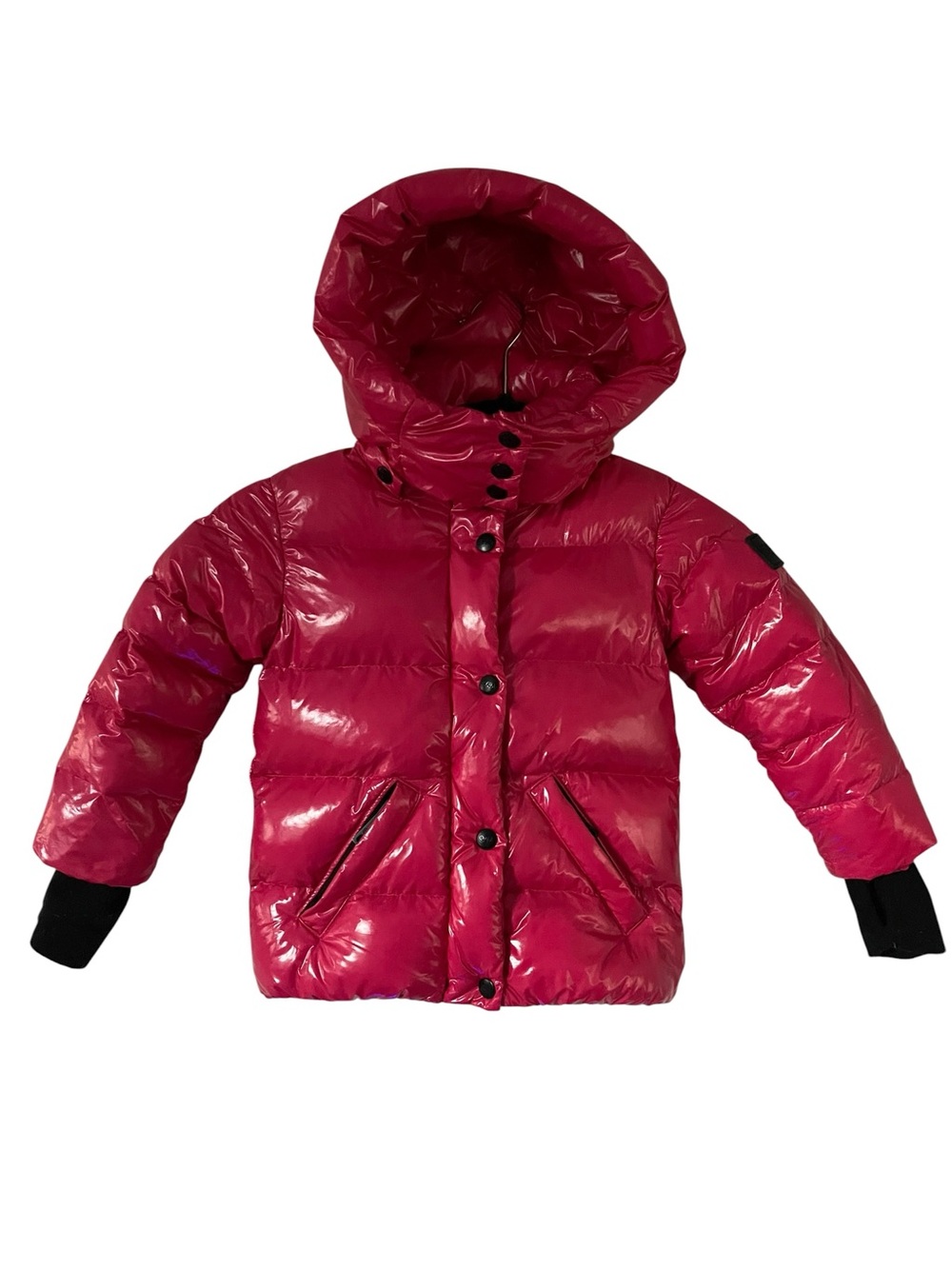 SAM. Kids Shiny Pink  Down Puffer Jacket with Hood Size 2T